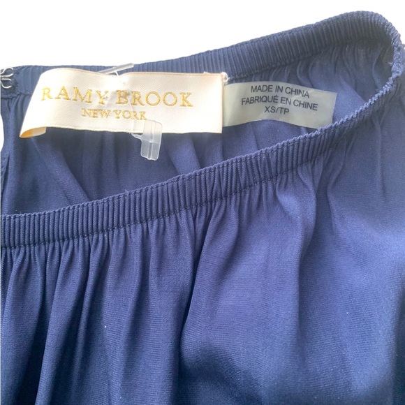 Ramy Brook Lauren Cold Shoulder Dress in Navy. Size XS. - Picture 6 of 9